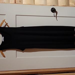 Black Ribbed Tank Dress